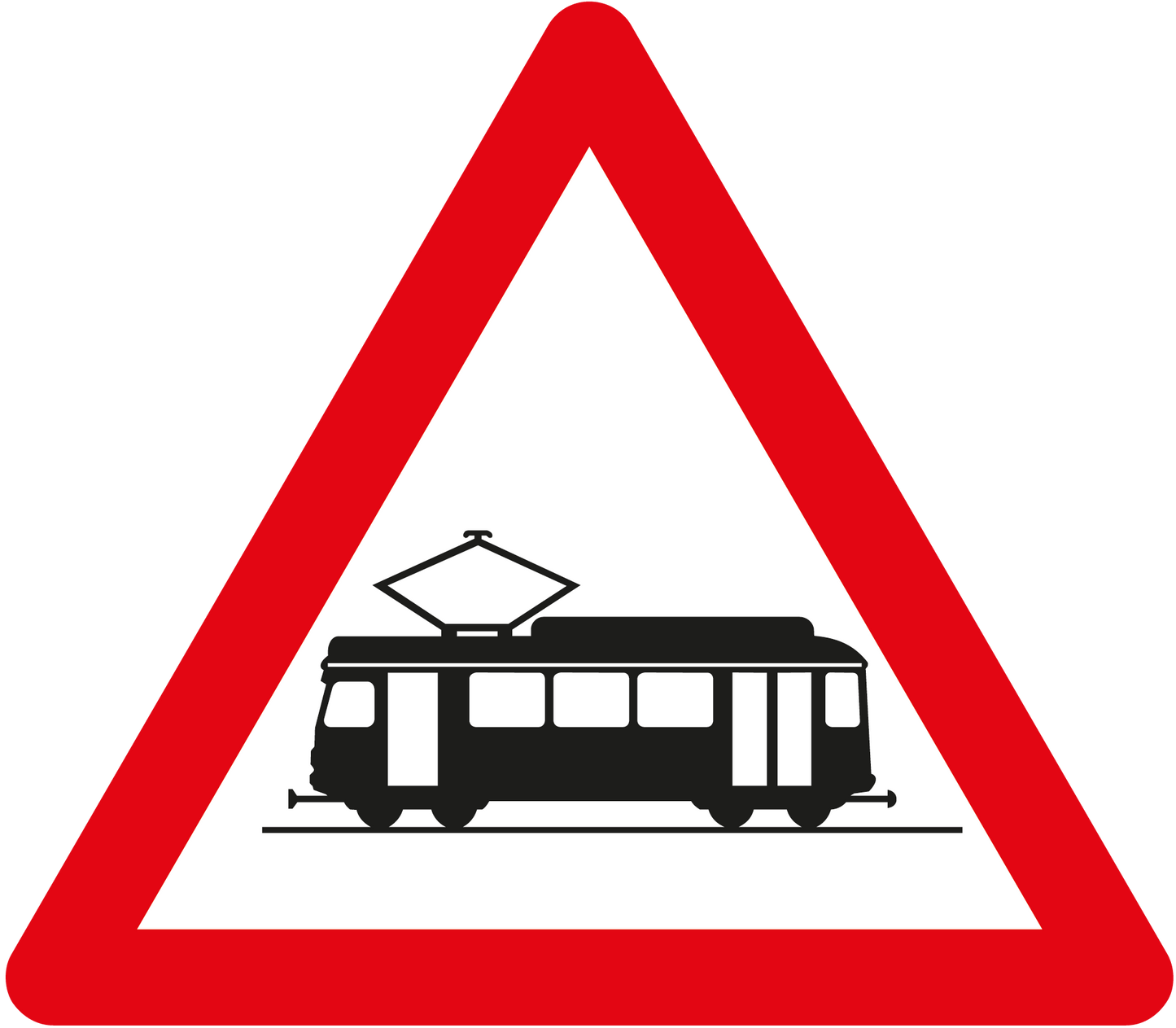Gefahrensignal 1.18 Strassenbahn 60cm HIP/R2