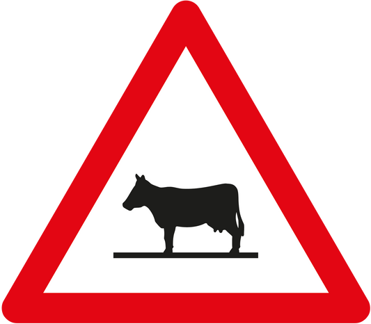 Gefahrensignal 1.25 Tier (Kuh, Pferd) 60cm HIP/R2