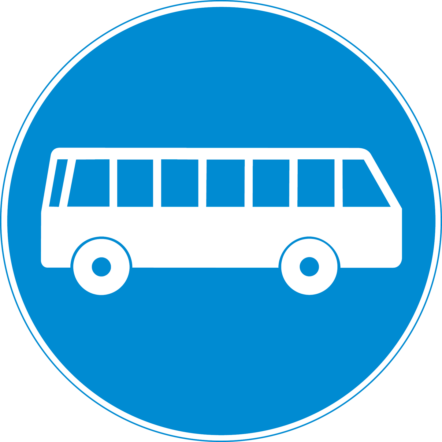 Vorschriftssignal 2.64 Busfahrbahn 60cm HIP/R2