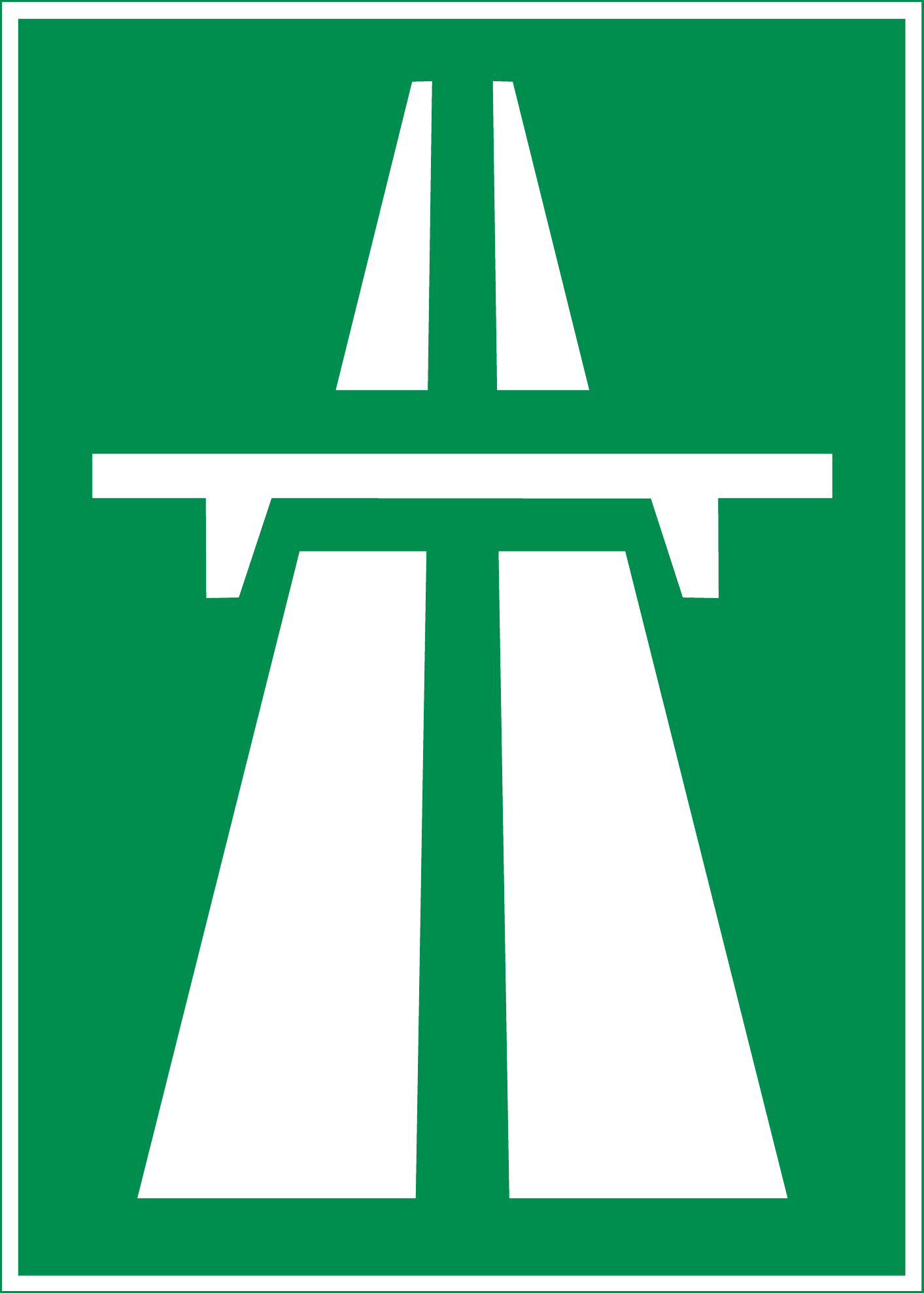 Hinweissignal  4.01 Autobahn 50/70cm HIP/R2