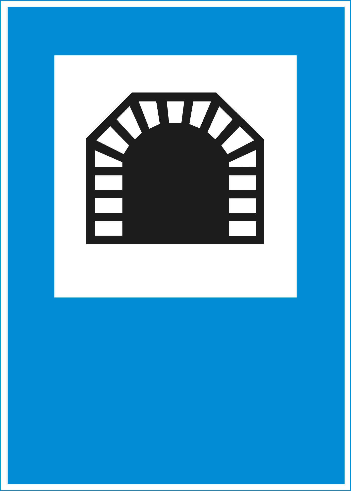 Hinweissignal  4.07 Tunnel 50/70cm HIP/R2