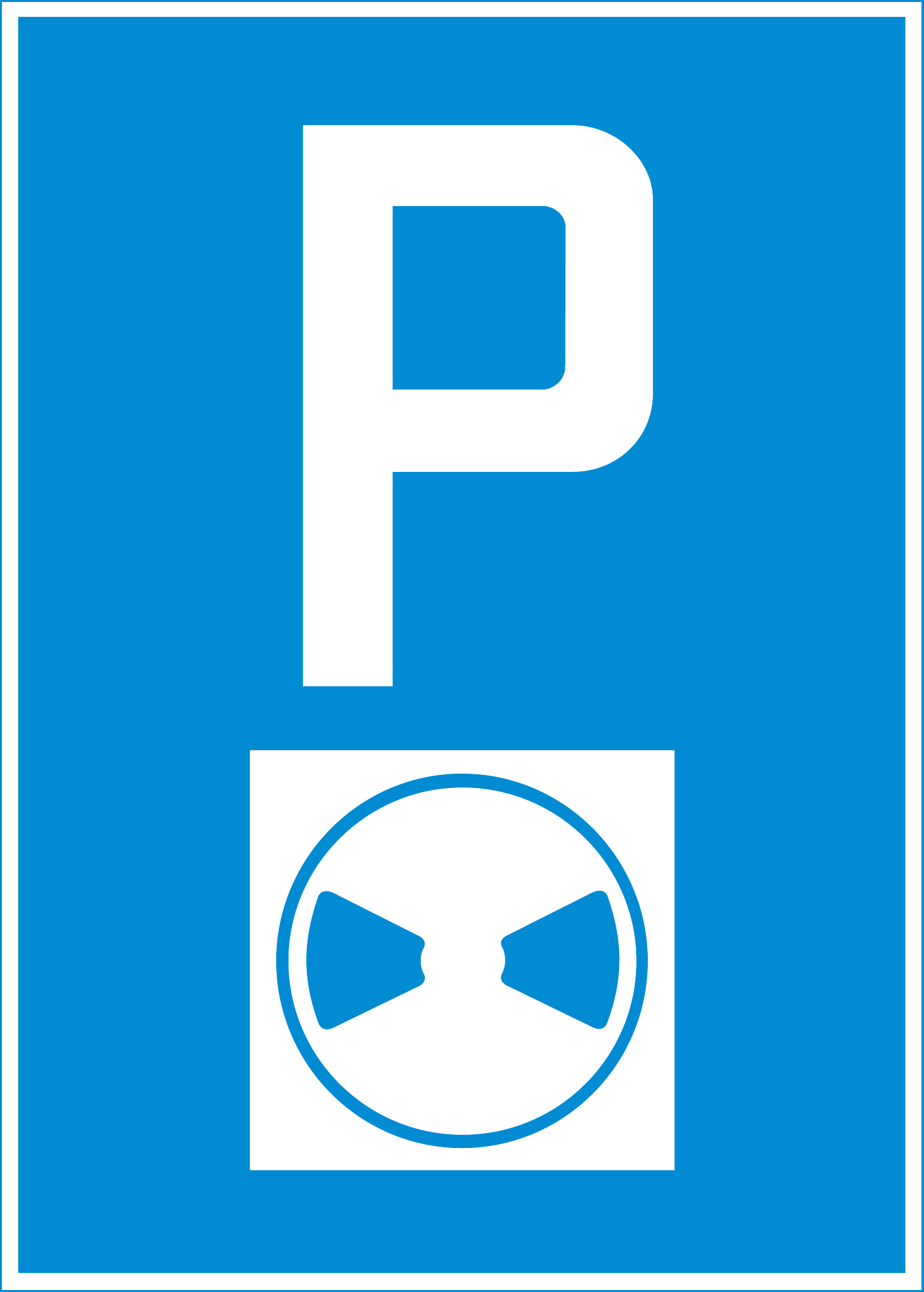 Hinweissignal 4.18 Parkieren mit Parkscheibe 50/70cm HIP/R2